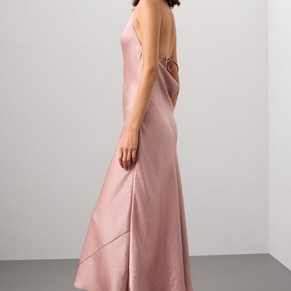 Vince Pink Halter Cowl Neck Dress - Picture 9 of 10